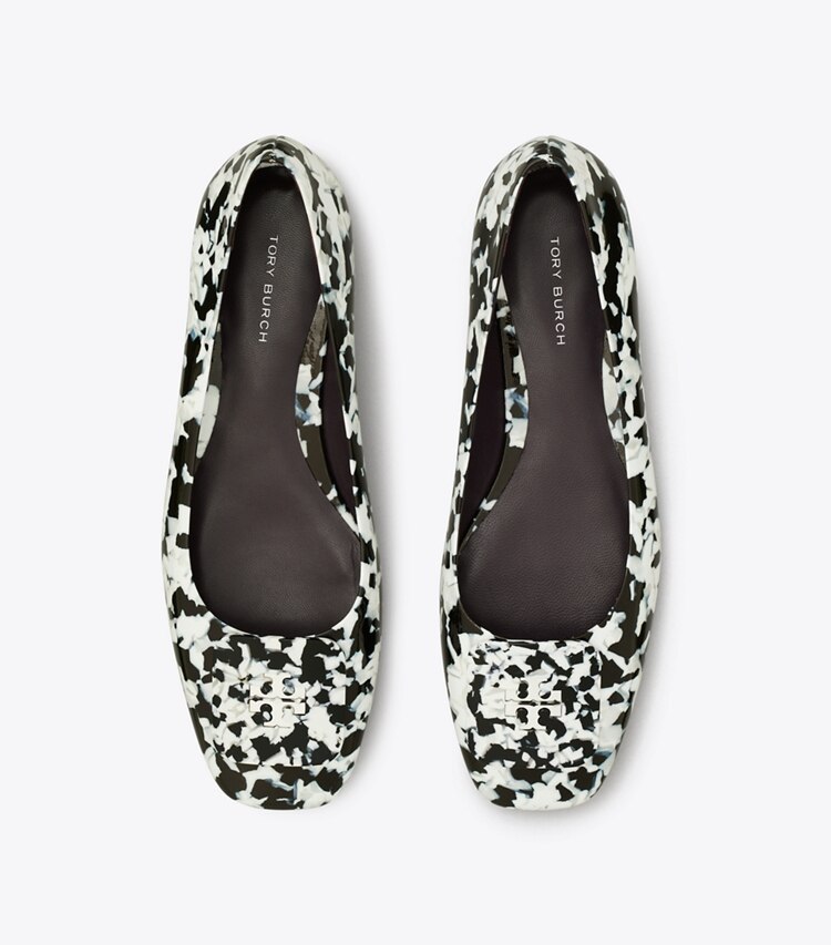 Tory Burch designer mocassins Ballerines Georgia in DARK MARBLE MULTI-TONE dessus