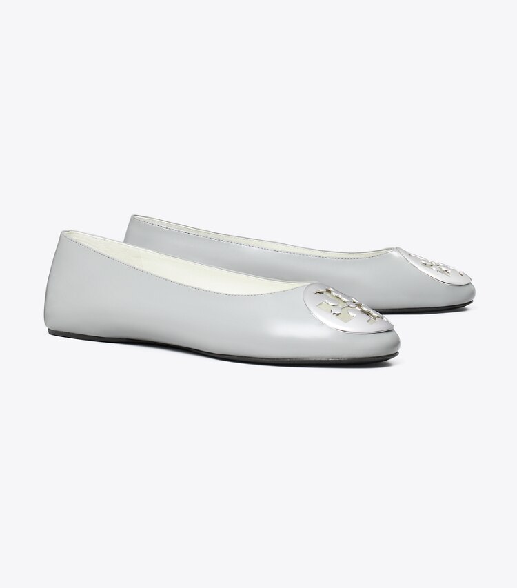 Tory Burch designer mocassins Ballerines Reva in LOUTRE GRAY angle