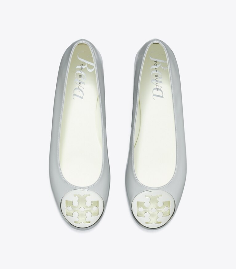 Tory Burch designer mocassins Ballerines Reva in LOUTRE GRAY dessus
