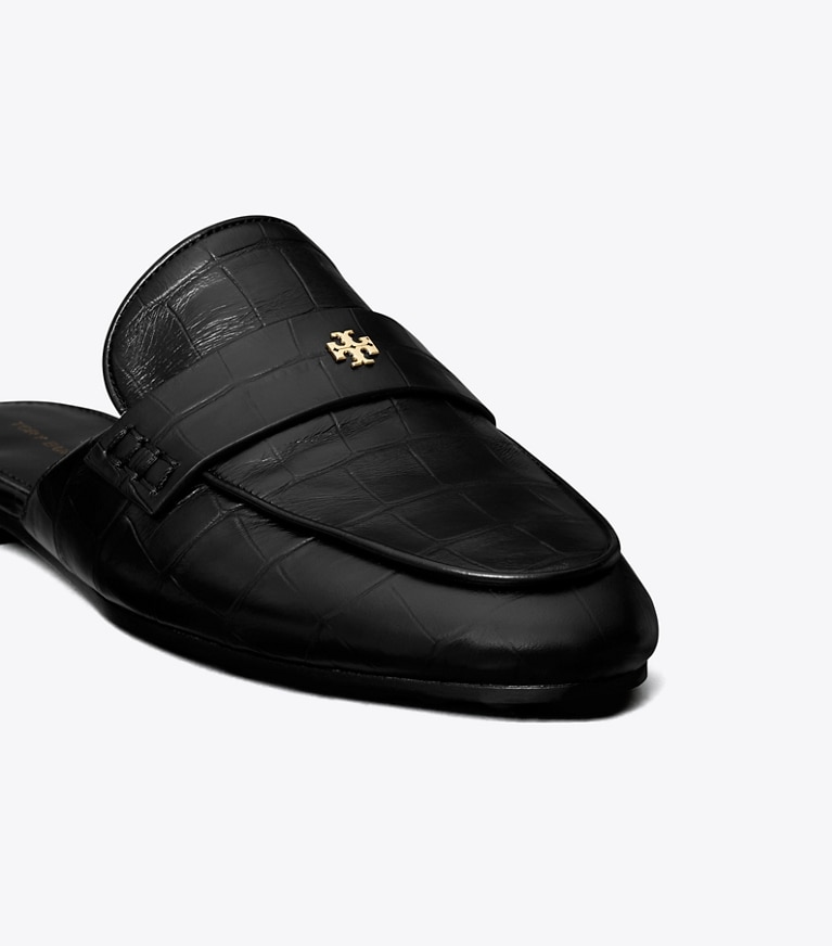 Tory Burch designer flats Ballet Backless Loafer in PERFECT BLACK angle