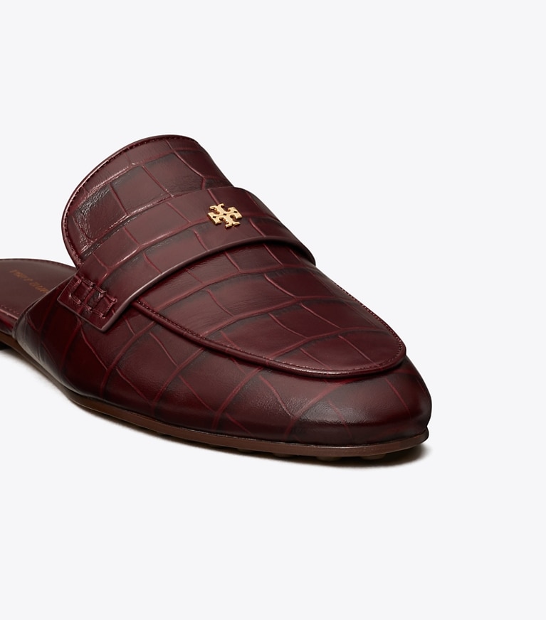 Tory Burch designer flats Ballet Backless Loafer in BORDEAUX angle