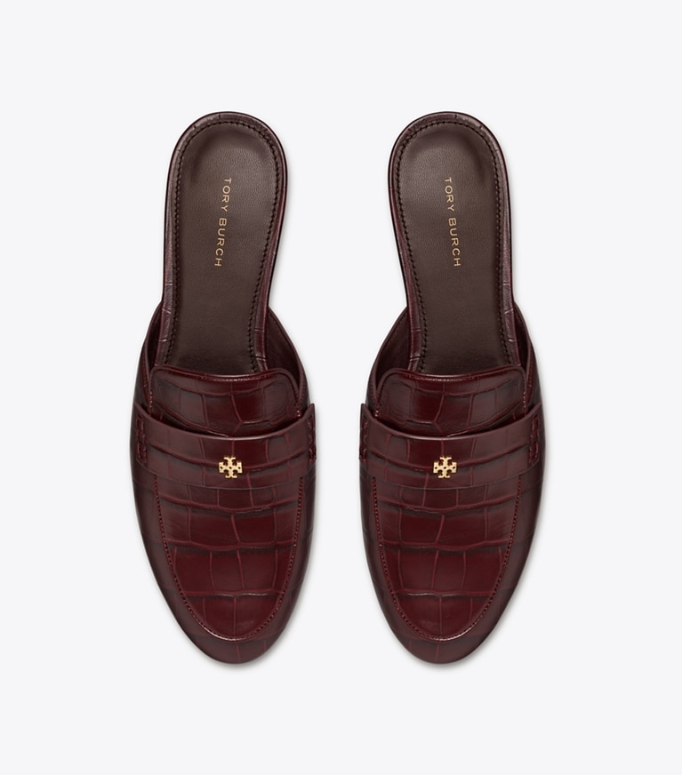 Tory Burch designer flats Ballet Backless Loafer in BORDEAUX angle