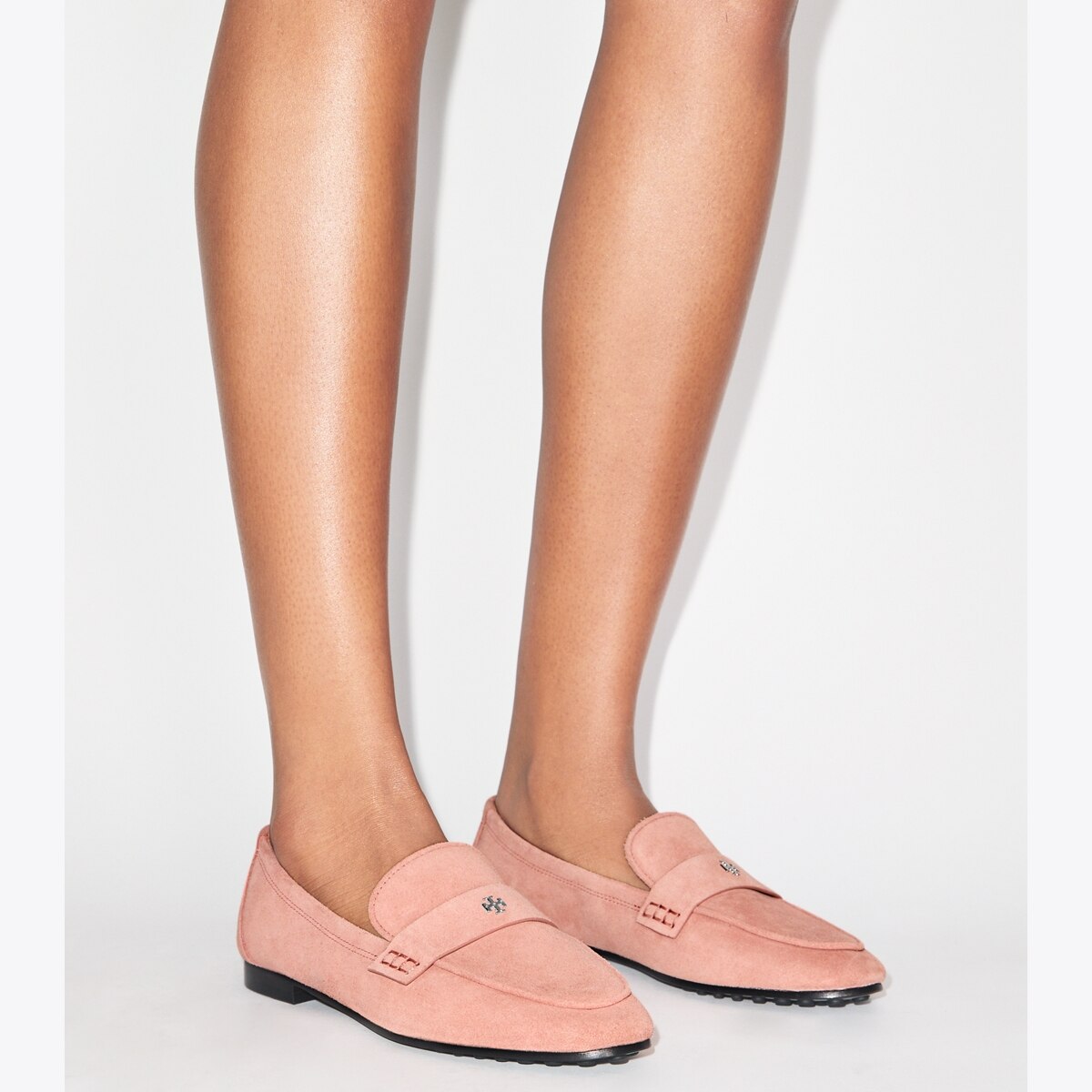 Ballet Loafer in light pink suede | Tory Burch