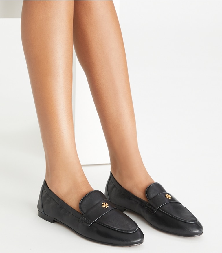 Tory Burch designer flats Ballet Loafer in PERFECT BLACK angle