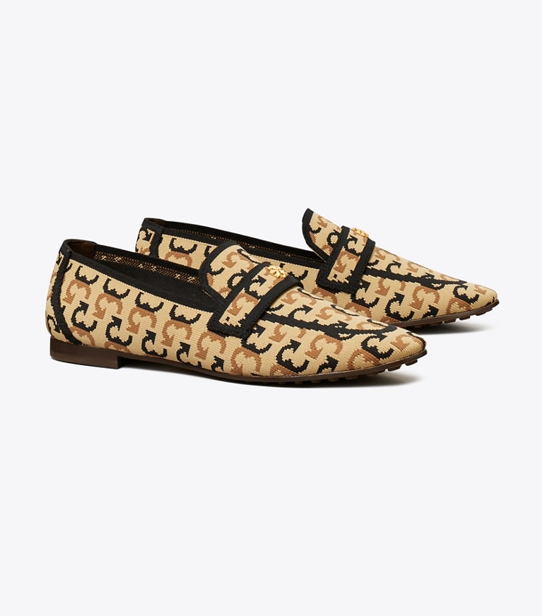 Tory Burch designer flats Ballet Loafer in FALL DIAGONAL T angle