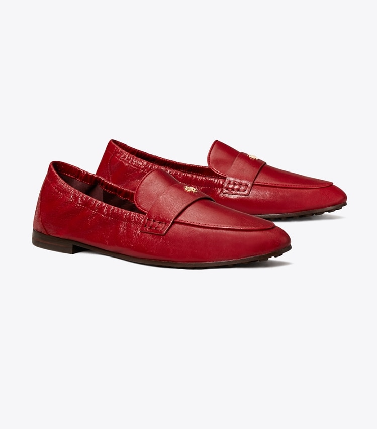 Tory Burch designer flats Ballet Loafer in RUBY angle