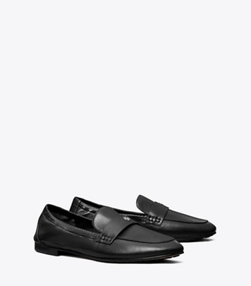 Tory Burch designer flats Ballet Loafer in PERFECT BLACK angle