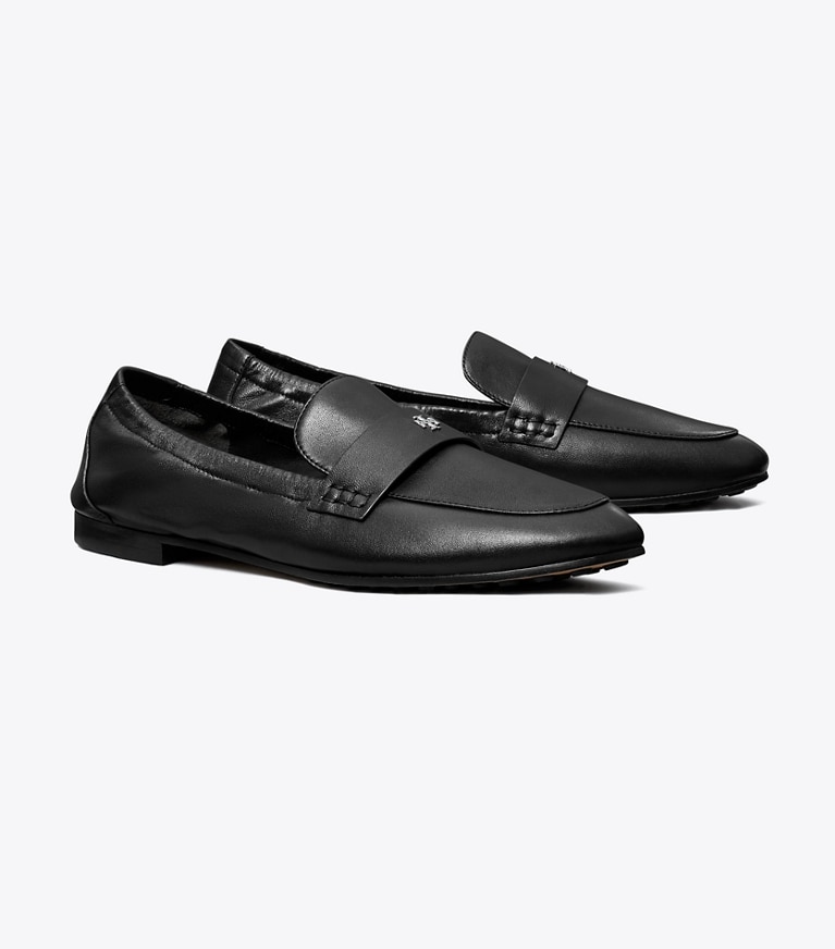 Tory Burch designer flats Ballet Loafer in PERFECT BLACK angle