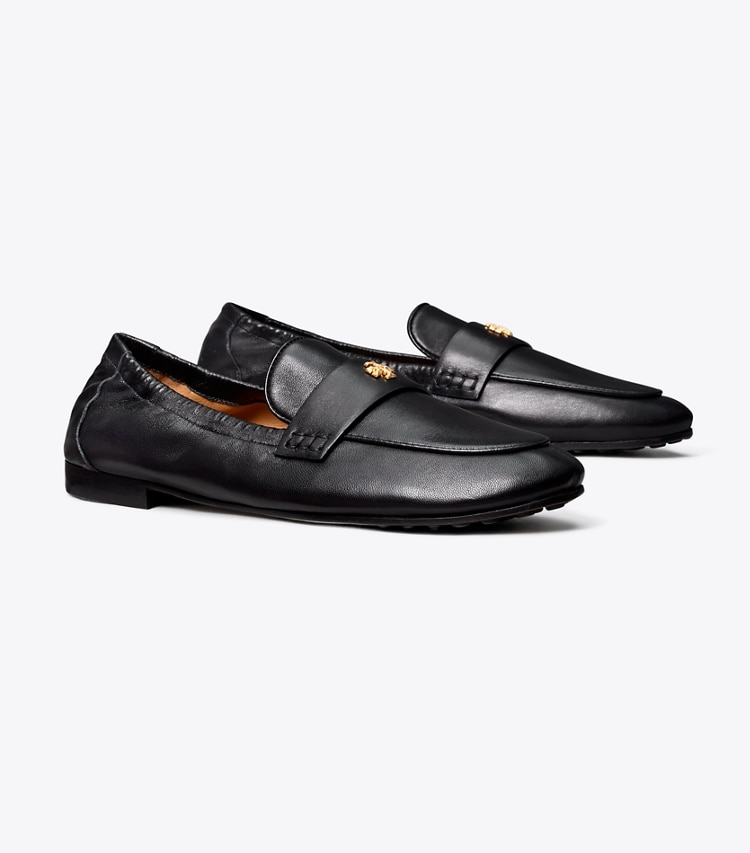 Tory Burch designer flats Ballet Loafer in PERFECT BLACK angle