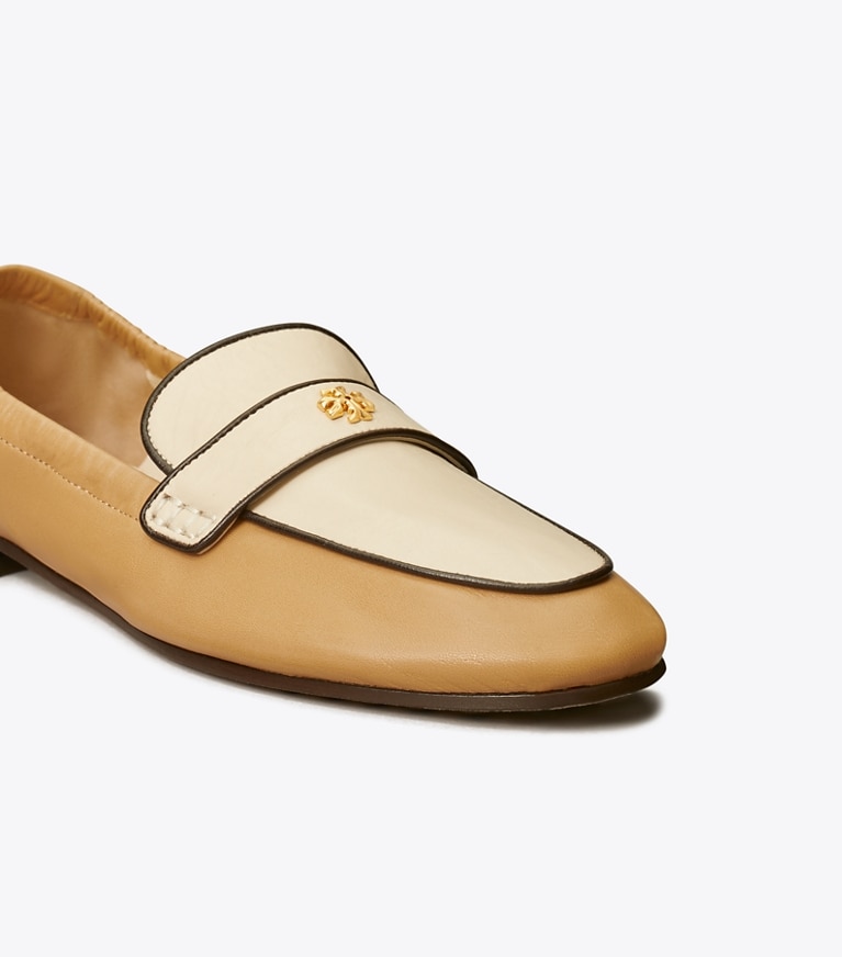 Tory Burch designer flats Ballet Loafer in CREAM / GINGER MOOSE / COCO angle