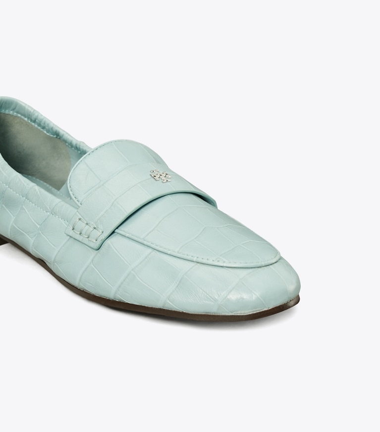Tory Burch designer flats Ballet Loafer in SKY angle