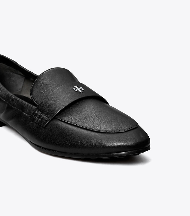 Tory Burch designer flats Ballet Loafer in PERFECT BLACK angle