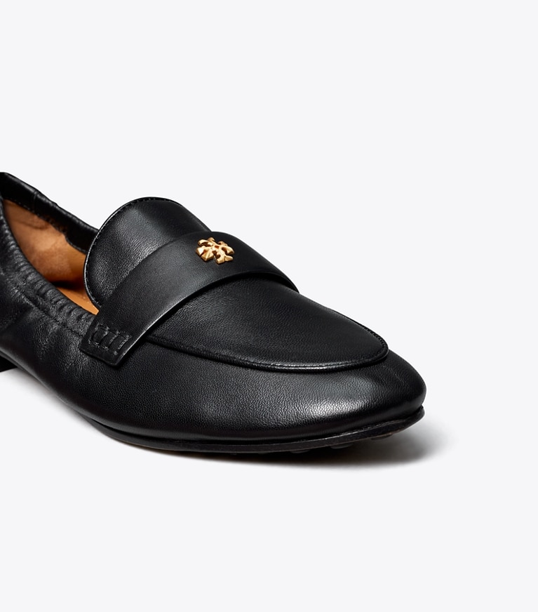 Tory Burch designer flats Ballet Loafer in PERFECT BLACK angle