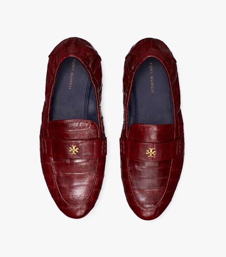 Tory Burch designer flats Ballet Loafer in Wine / Wine overhead