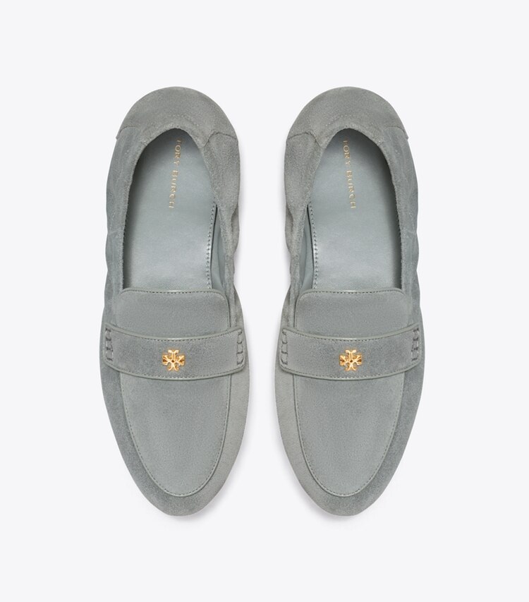 Tory Burch designer フラット バレエ ローファー in BLUE LAPIS / BLUE LAPIS オーバーヘッド