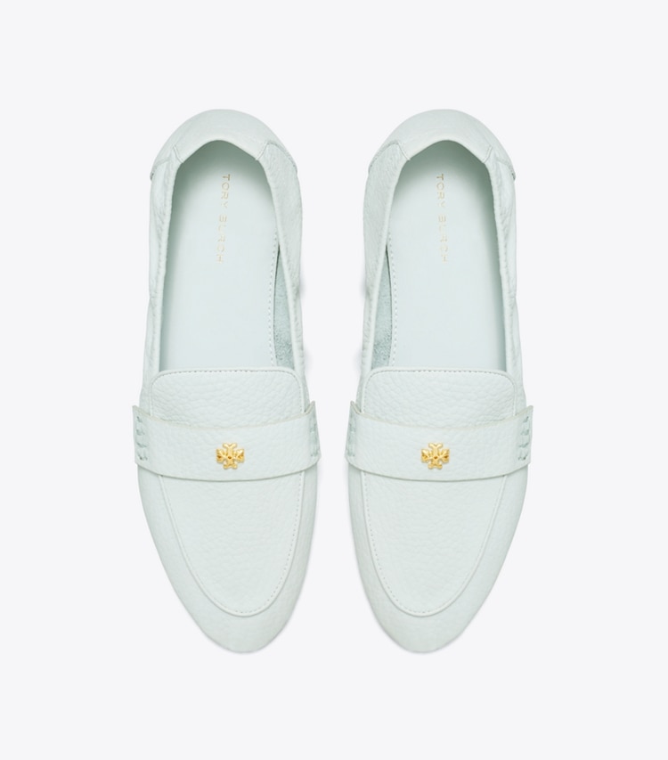 Tory Burch designer flats Ballet Loafer in POWDER BLUE overhead