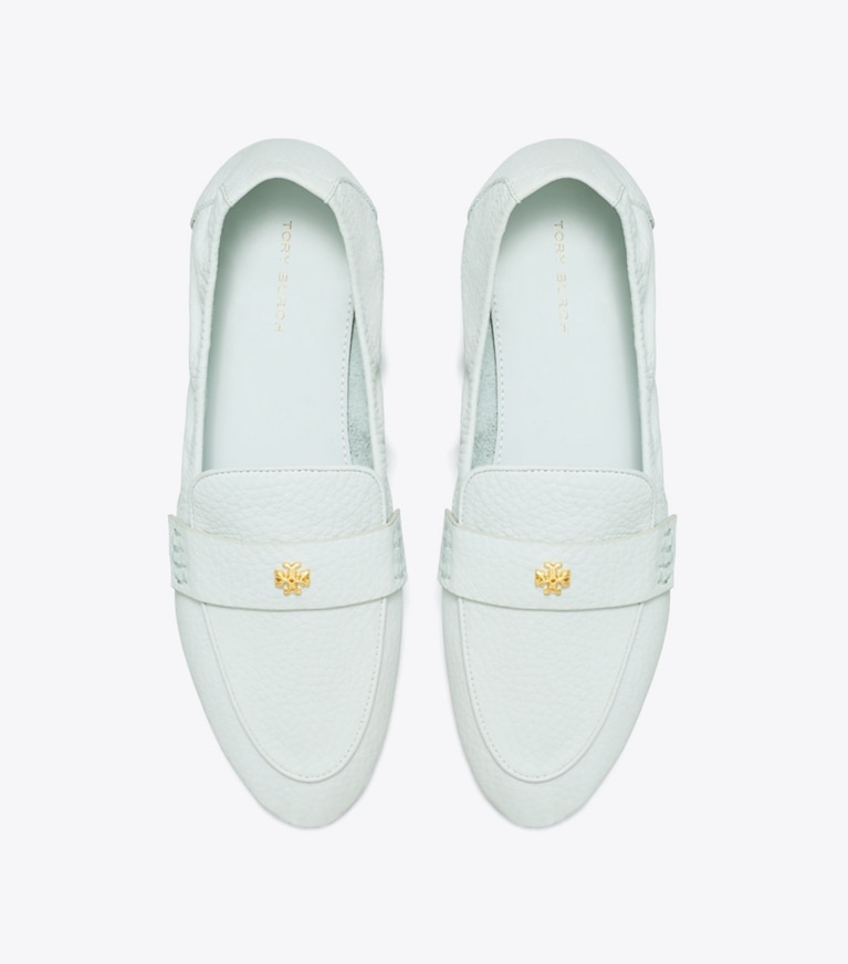 Tory Burch designer flats Ballet Loafer in POWDER BLUE angle