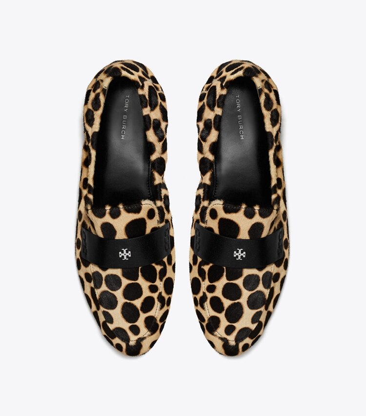 Tory Burch designer flats Ballet Loafer in TRENCH / PERFECT BLACK overhead