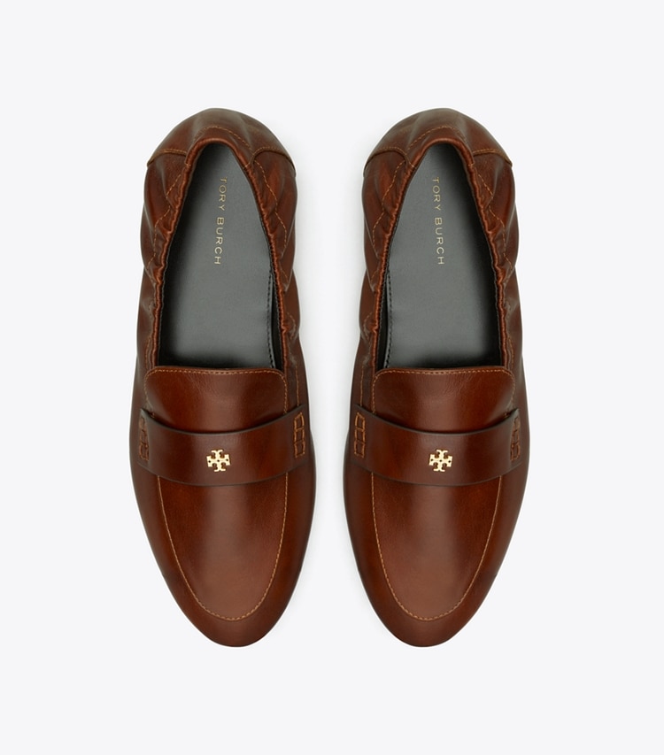 Tory Burch designer flats Ballet Loafer in NEGRONI overhead