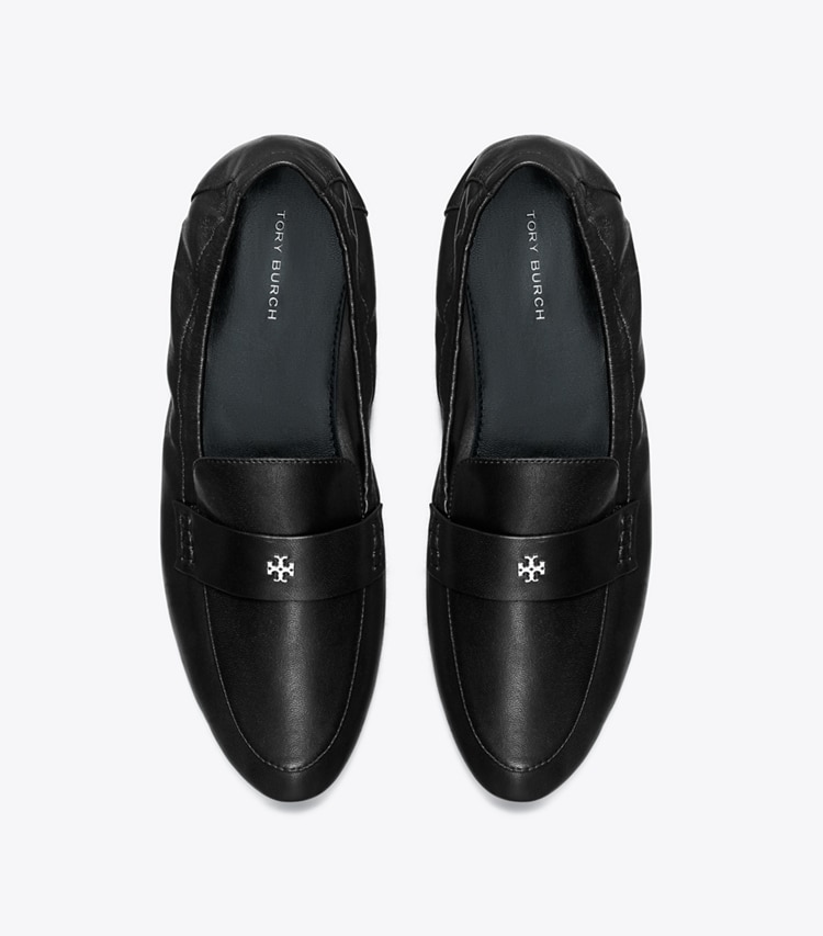 Tory Burch designer flats Ballet Loafer in PERFECT BLACK overhead