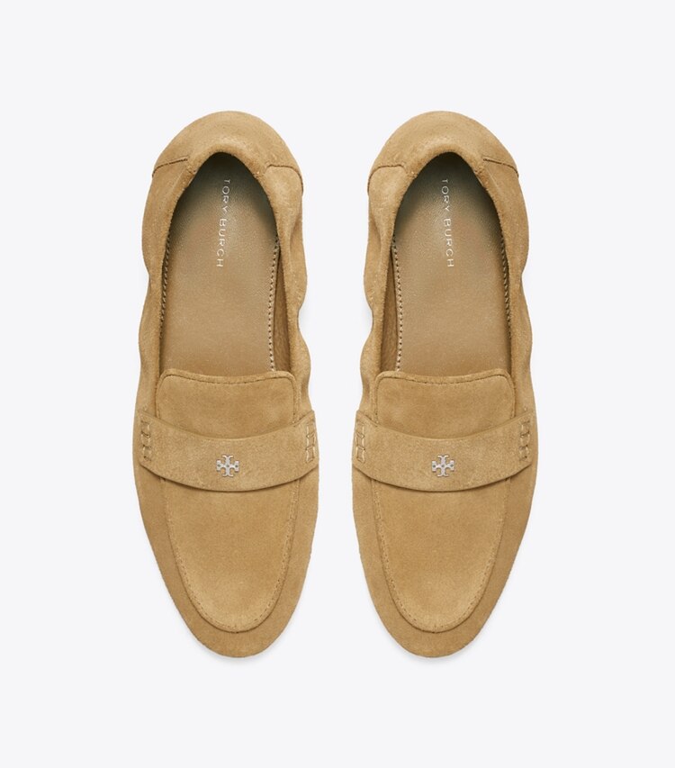 Tory Burch designer flats Ballet Loafer in RIVER ROCK overhead