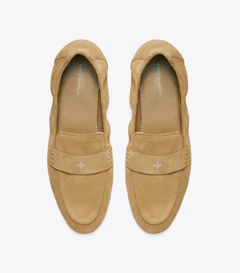 Tory Burch designer flats Ballet Loafer in RIVER ROCK overhead