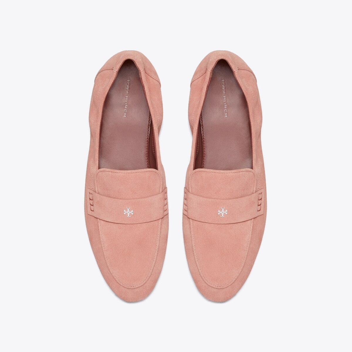 靴 Tory Burch Pink Suede Loafers Ballet Loafer: Women's Designer Flats | Tory Burch