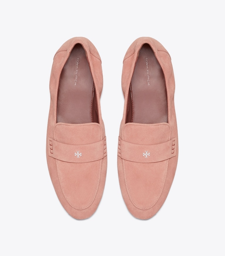 Tory Burch designer flats Ballet Loafer in DRIED ROSE overhead