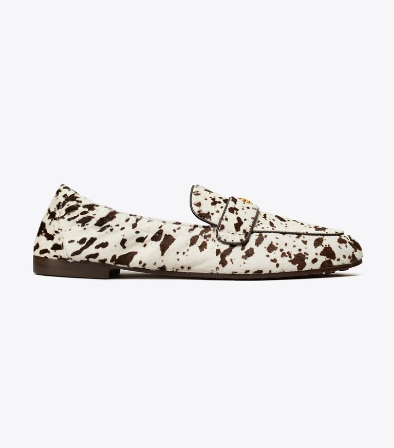 Tory Burch designer フラット バレエ ローファー in COW PRINT / COCO angle