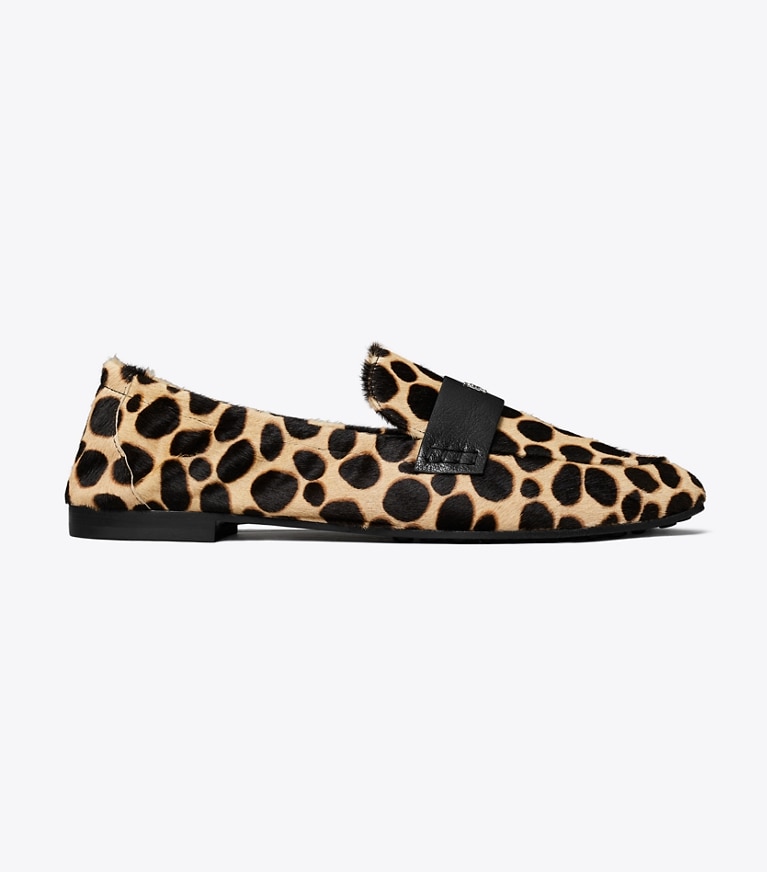 Tory Burch designer flats Ballet Loafer in TRENCH / PERFECT BLACK angle