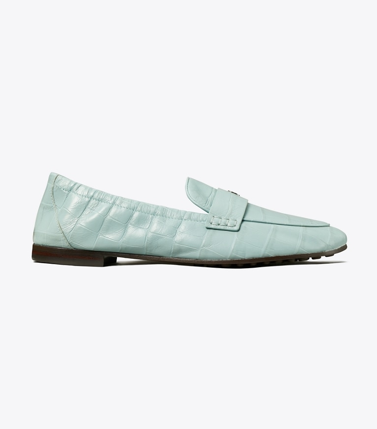 Tory Burch designer flats Ballet Loafer in SKY angle