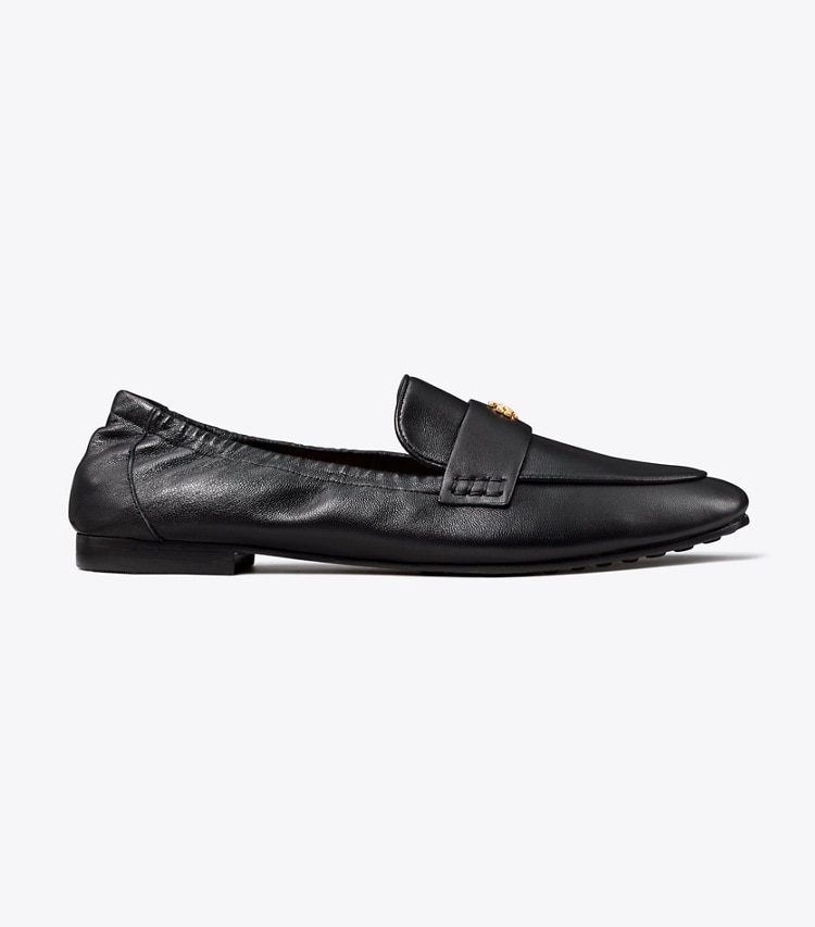 Tory Burch designer flats Ballet Loafer in PERFECT BLACK side