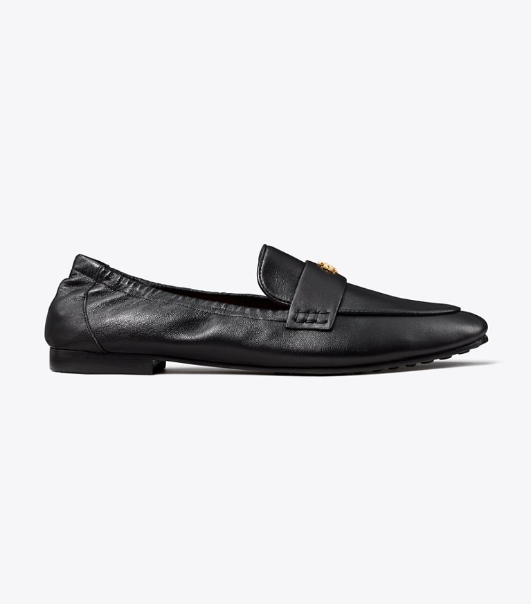 Tory Burch designer flats Ballet Loafer in PERFECT BLACK angle