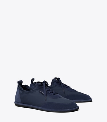 Tory Burch designer sneakers Ballet Sneaker in TORY NAVY / DARK NAVY angle