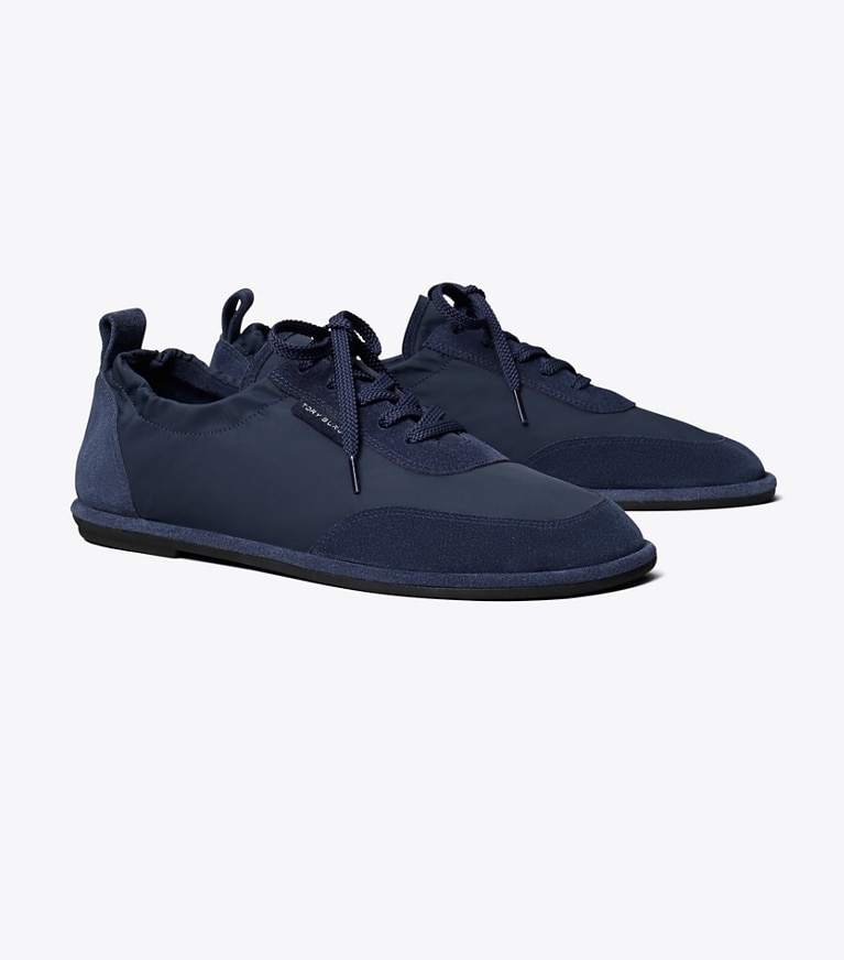 Tory Burch designer sneakers Ballet Sneaker in TORY NAVY / DARK NAVY angle
