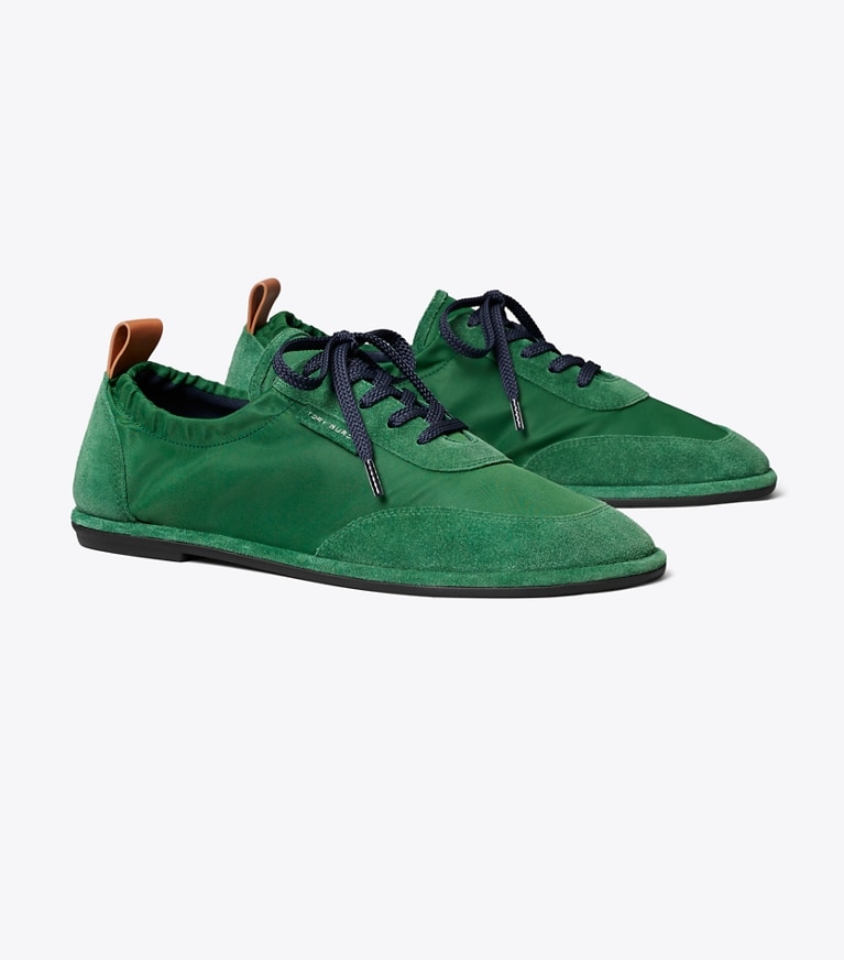 Tory Burch designer sneakers Ballet Sneaker in SWEET BASIL / SWEET BASIL angle