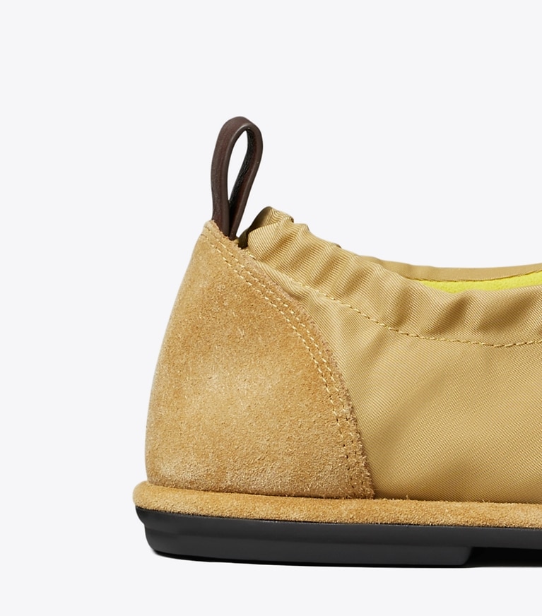 Tory Burch designer sneakers Ballet Sneaker in SUMMER WHEAT / SUMMER WHEAT detail