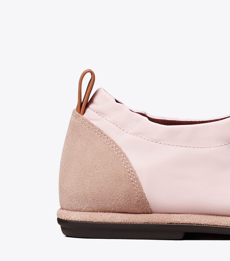 Tory Burch designer sneakers Ballet Sneaker in ROSE MIST / ROSE MIST detail