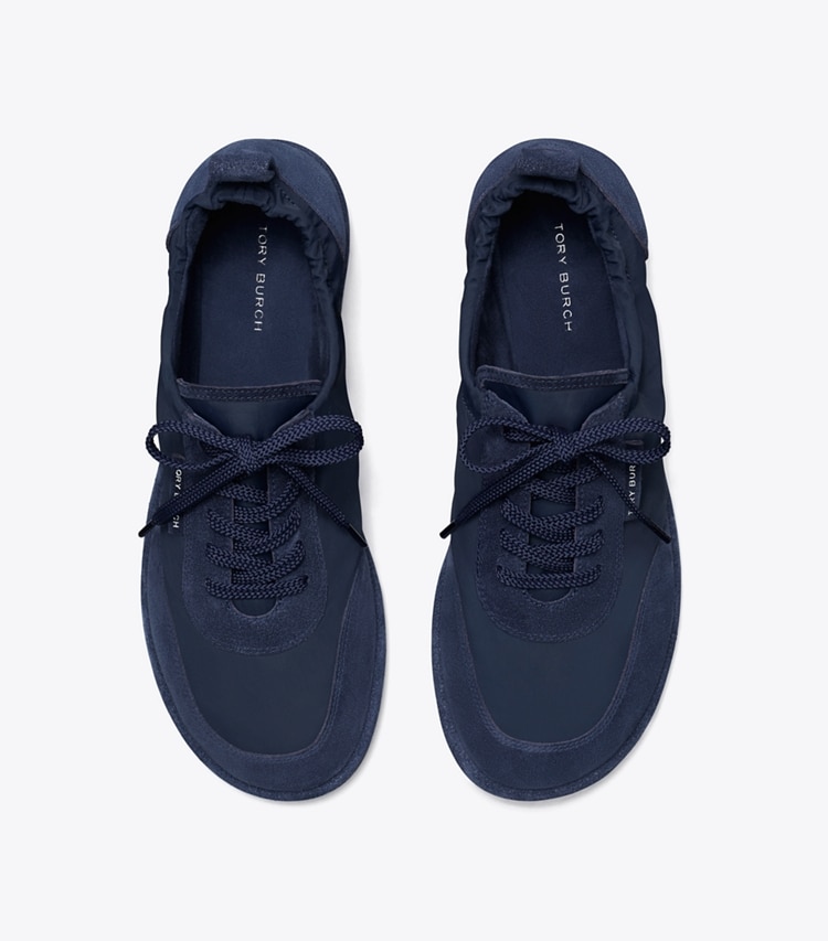 Tory Burch designer sneakers Ballet Sneaker in TORY NAVY / DARK NAVY overhead