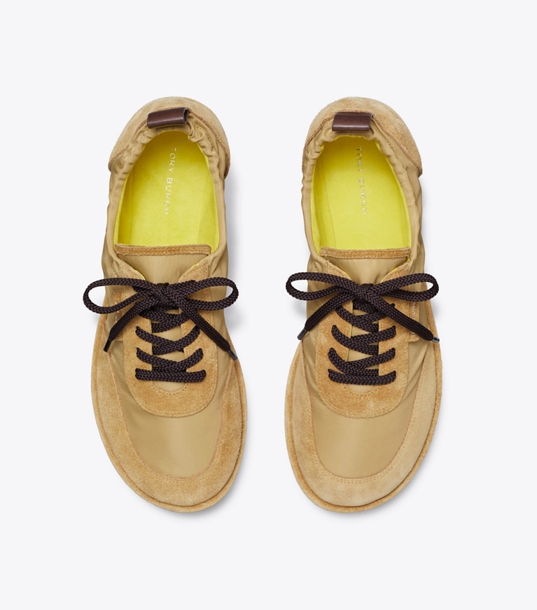Tory Burch designer sneakers Ballet Sneaker in SUMMER WHEAT / SUMMER WHEAT overhead