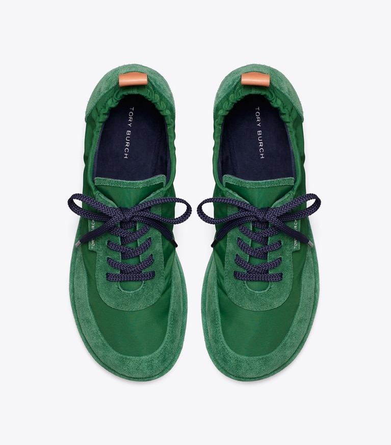 Tory Burch designer sneakers Ballet Sneaker in SWEET BASIL / SWEET BASIL overhead