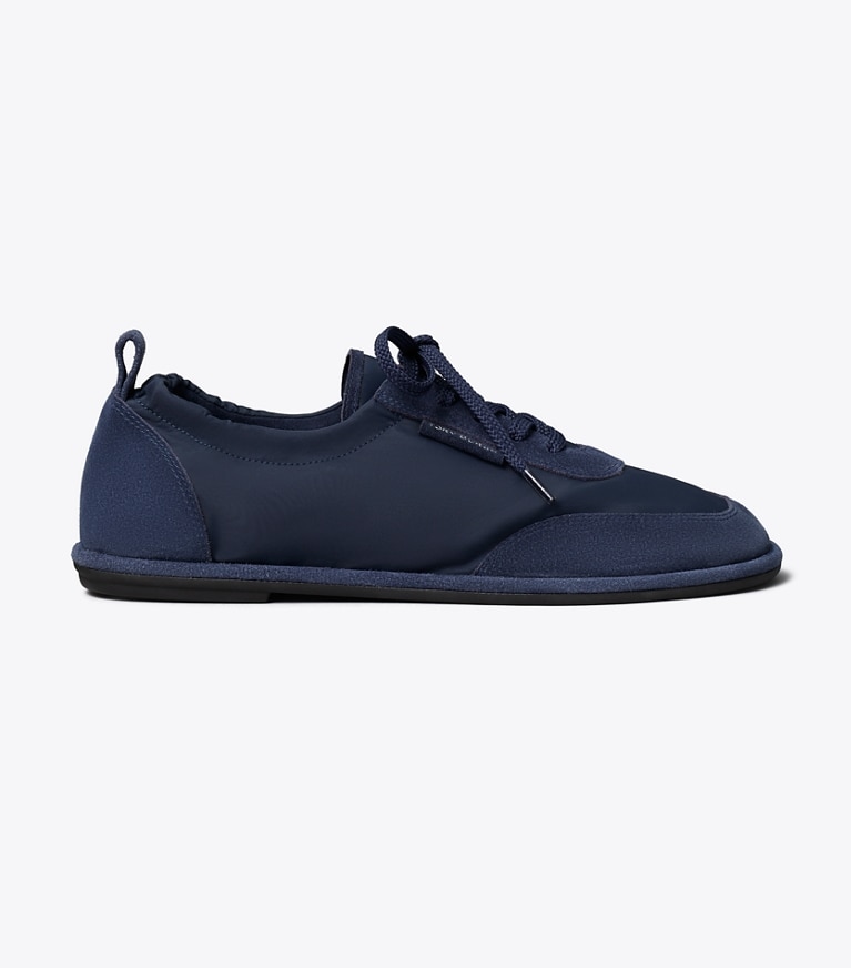 Tory Burch designer sneakers Ballet Sneaker in TORY NAVY / DARK NAVY angle