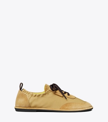 Tory Burch designer sneakers Ballet Sneaker in SUMMER WHEAT / SUMMER WHEAT side