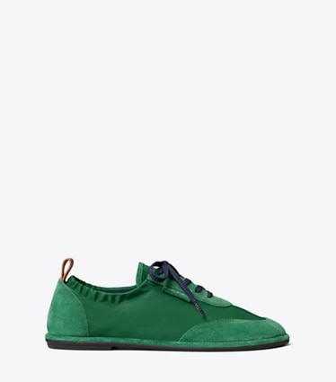 Tory Burch designer sneakers Ballet Sneaker in SWEET BASIL / SWEET BASIL side