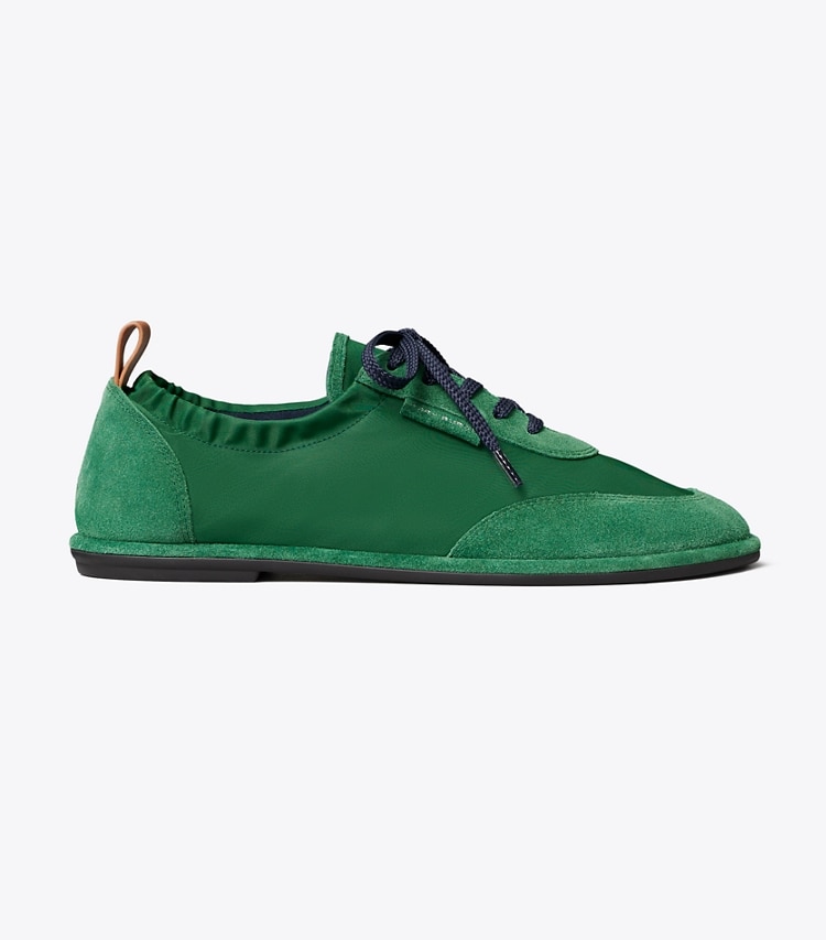 Tory Burch designer sneakers Ballet Sneaker in SWEET BASIL / SWEET BASIL side