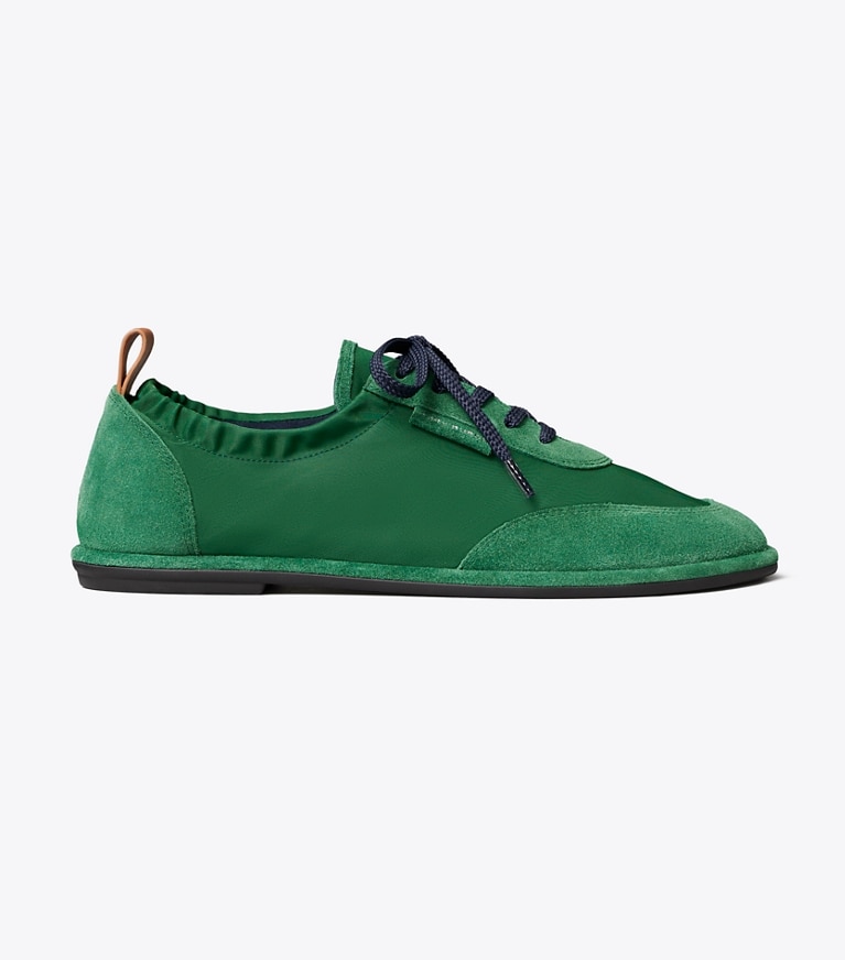 Tory Burch designer sneakers Ballet Sneaker in SWEET BASIL / SWEET BASIL side