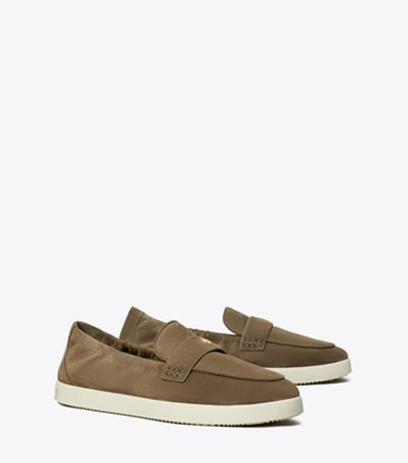 Tory Burch designer flats Ballet Sport Loafer in TOASTED SESAME angle