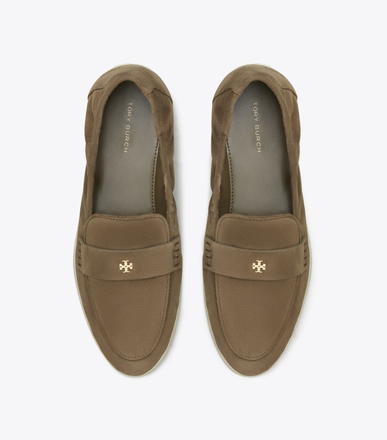 Tory Burch designer flats Ballet Sport Loafer in TOASTED SESAME angle