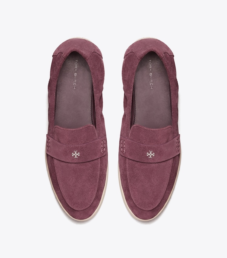 Tory Burch designer loafers Ballet Sport Loafer in SOFT ORCHID von oben