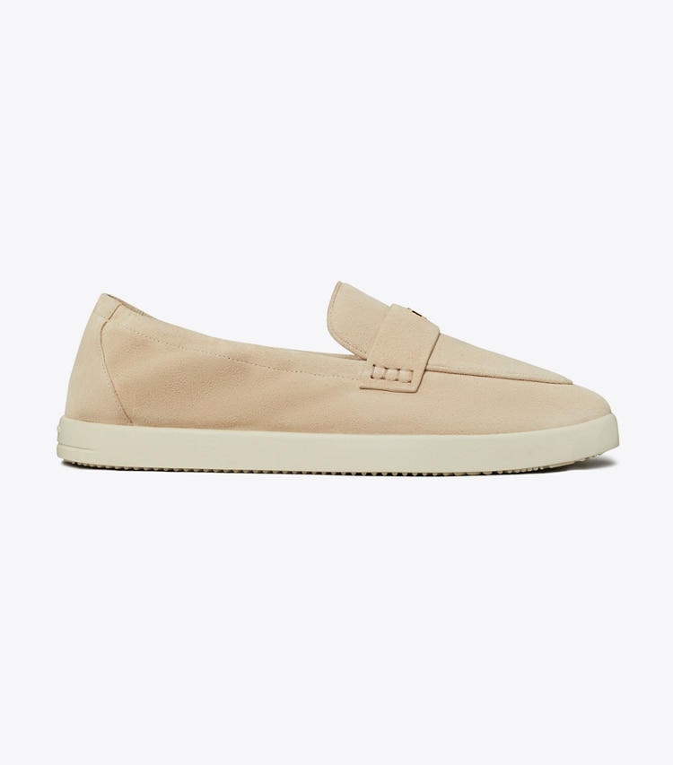 Tory Burch designer flats Ballet Sport Loafer in SAND DUNE side